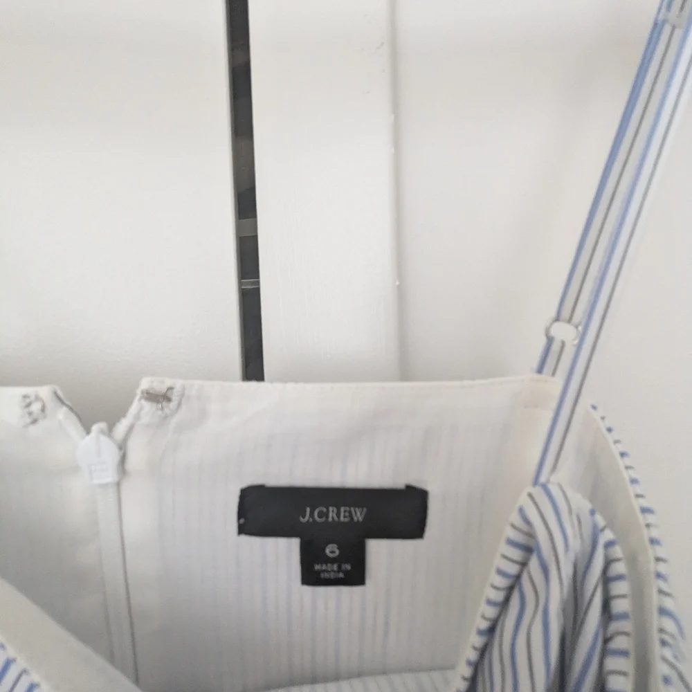 J. Crew Blue and White Striped Maxi Dress - Picture 4 of 8